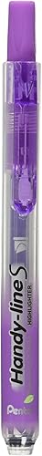 Pentel Handy-Line S - Resaltador retráctil y recargable de punta de cincel, tinta violeta, caja de 12 (SXS15-V) Pentel Handy-Line S - Resaltador retráctil y recargable de punta de cincel, tinta violeta, caja de 12 (SXS15-V)