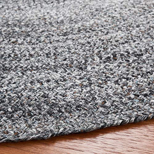 Tapete Redondo 3' Gris/Carbón Safavieh Trenzado miniatura 4
