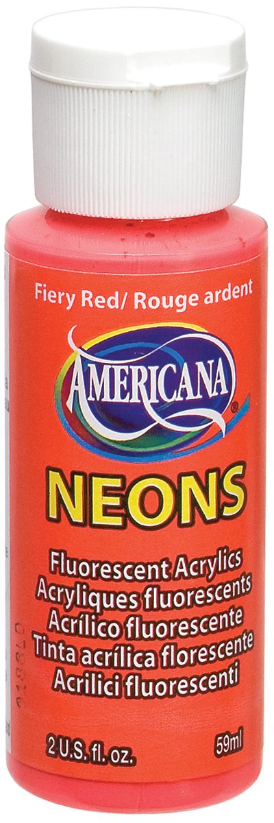 DecoArt Fiery Red Americana Neon 2oz