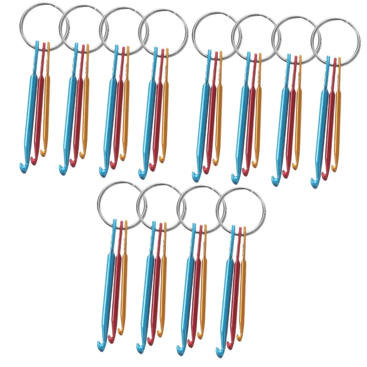 ARTIBETTER 5 Set Strumenti Per Lavorare A Maglia Kit Di Uncinetti Ago All'uncinetto Kit Di Gancio All'uncinetto Aghi Grandi Per L'artigianato Alluminio 4 Pezzi * 5