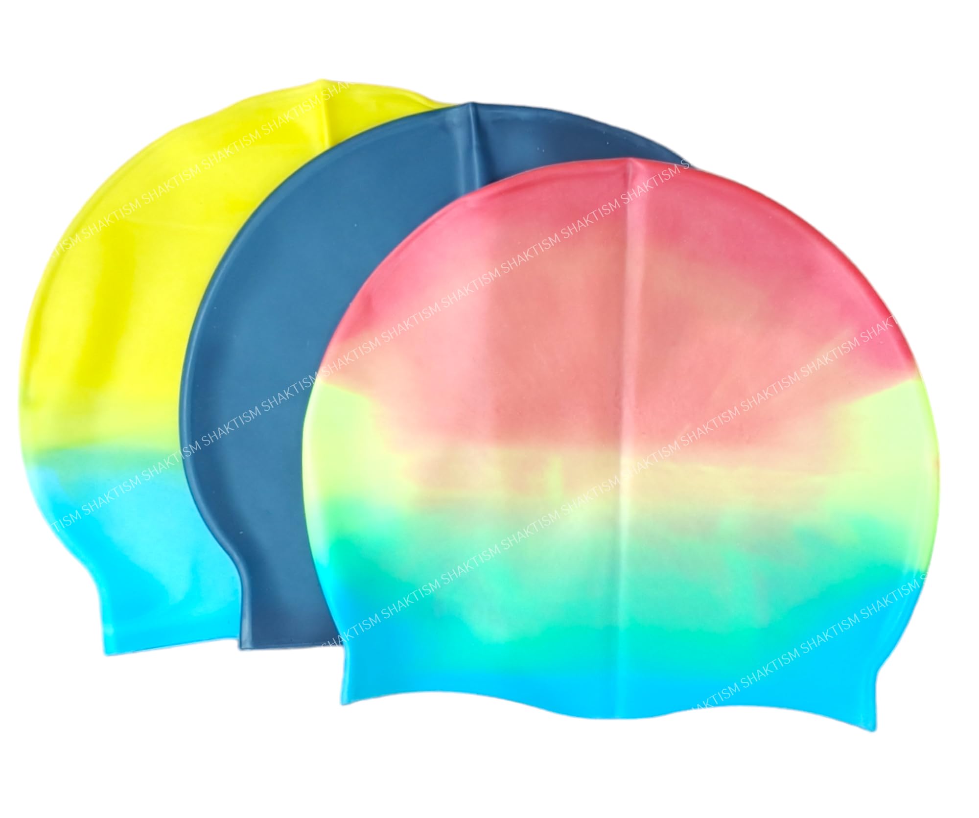SHAKTISM Silicone Swimming Cap - Appropriate for Long & Short Hair, Cover Head to Keep Hair Dry, Waterproof Swim Caps, Comfortable Fit Random Colour Dispatch - 1Pc (B0D37JD24W) Amazon Price History, Amazon Price Tracker