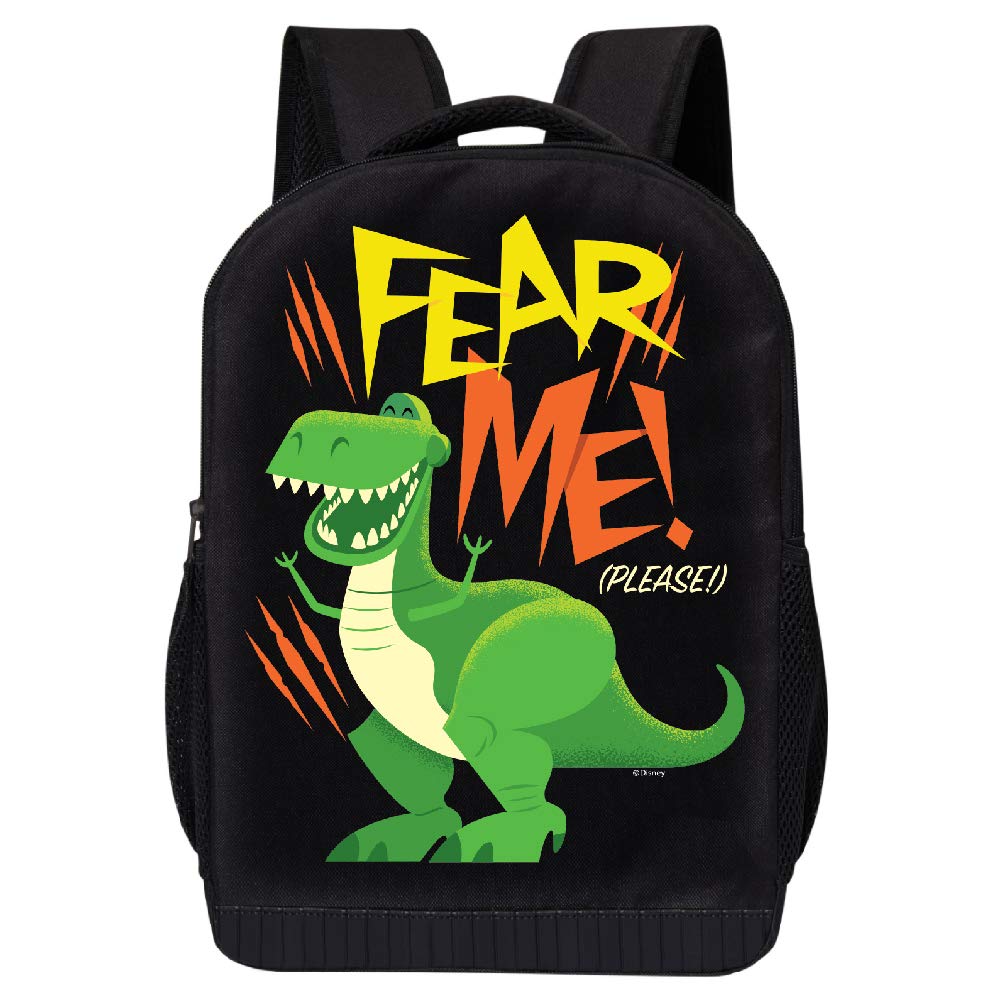 Disney Toy Story Black Packpack - Buzz Lightyear, Woody, Forky - 17 Inch Air Mesh Padded Bag