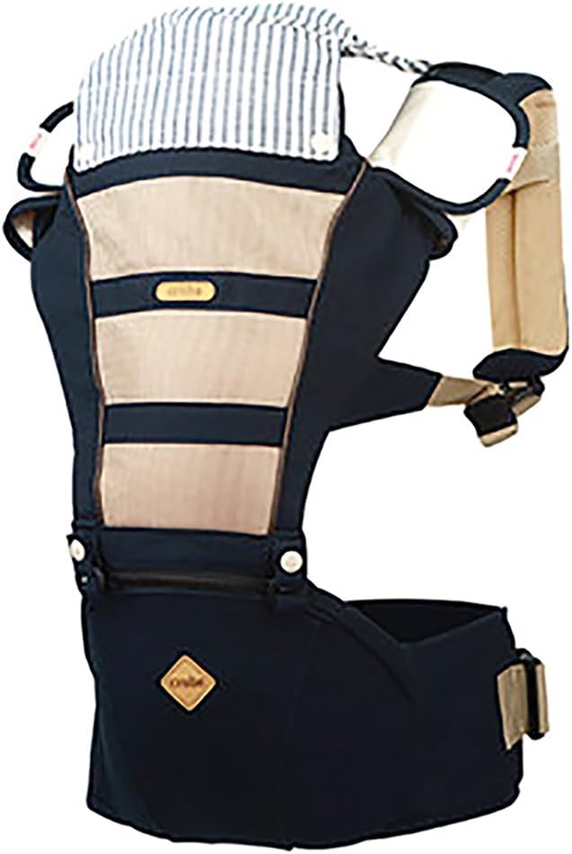 Crobe Air Hipseat Carrier,Front Backpack Consideration For A Mother And Father,Soft But Strong Pillow Back Carrier (Navy)