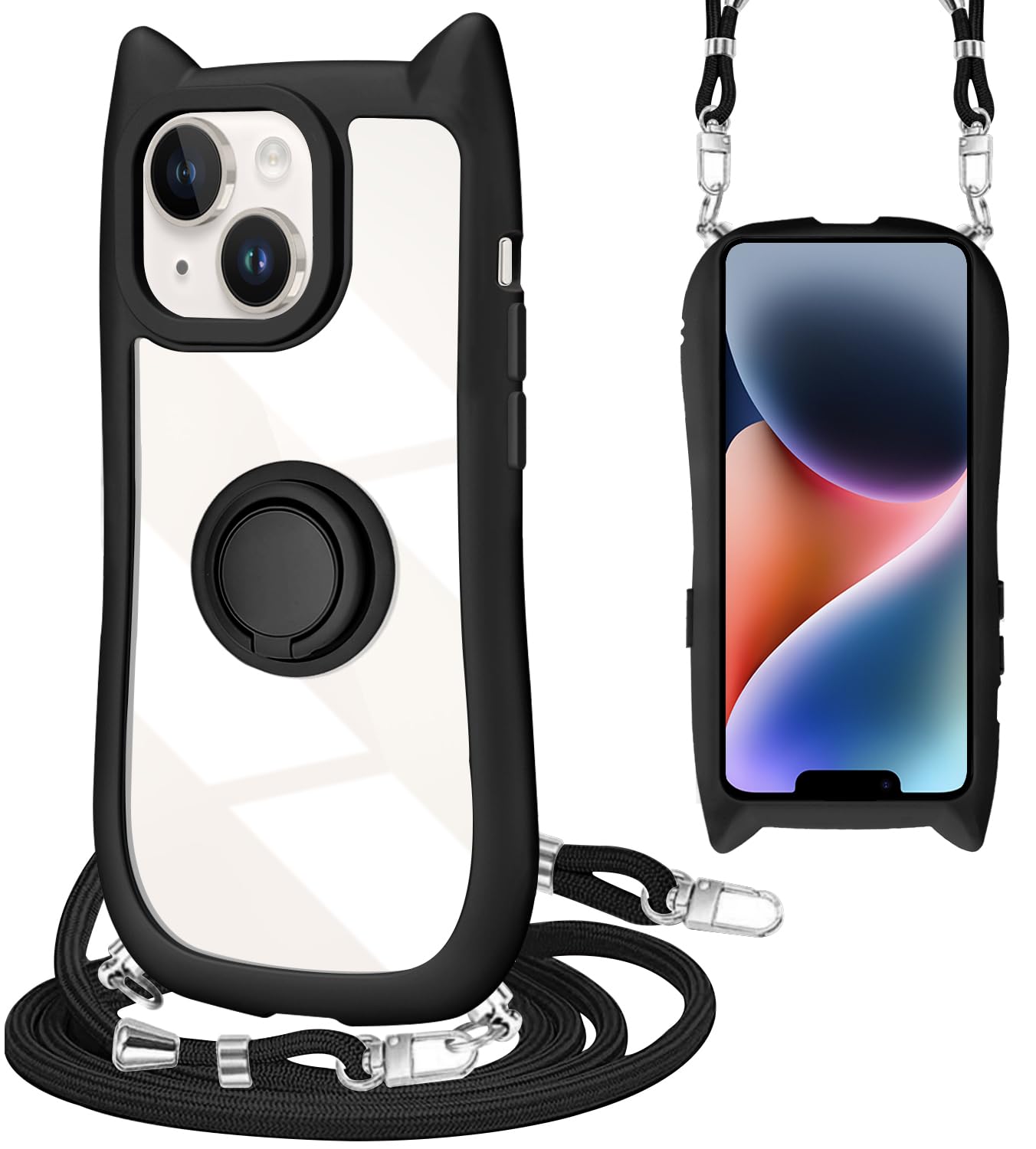 Amazon.co.jp: iPhone 13 / iPhone 14 ケース ショルダー クリア