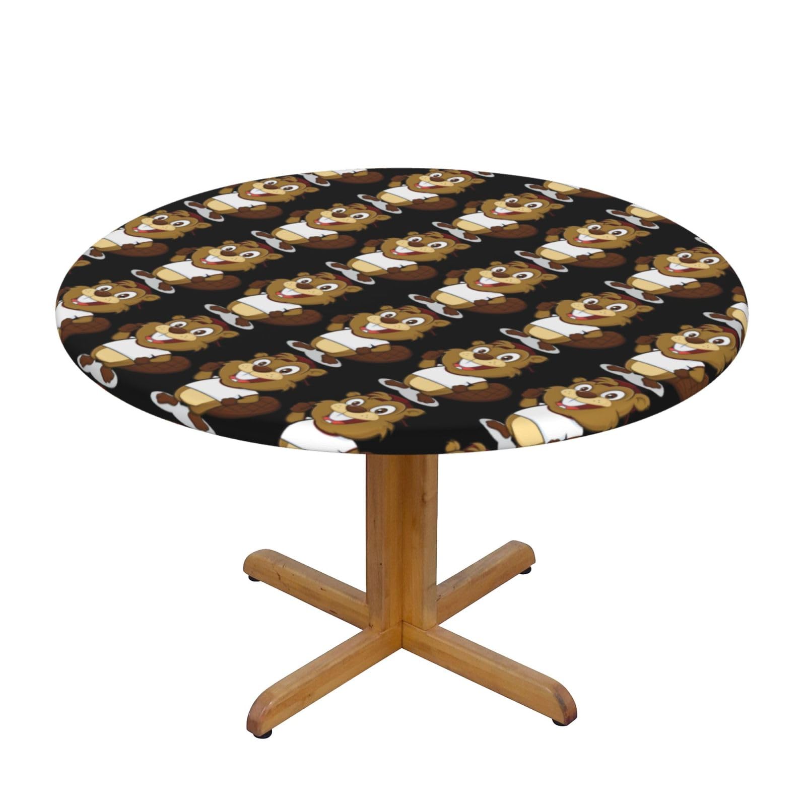 Nappe ronde castor coquin de qualité supérieure lavable et imperméable pour banquet