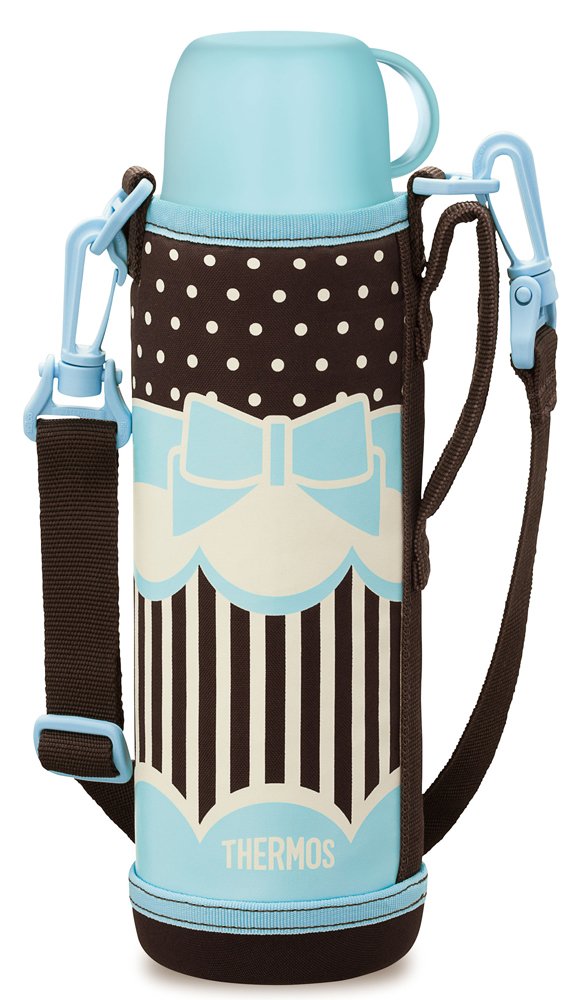 THERMOS vacío Aislamiento Botella 2VÍAS 1.03L / 1,0 l de la Cinta Azul FHO-1000WF RBBL