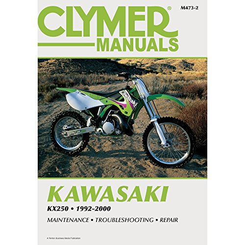 Manual de mantenimiento Clymer Kawasaki KX250 1992-2000 para restaurar motos clásicas