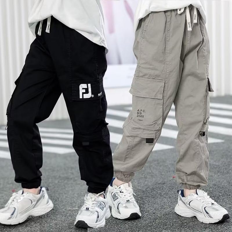 MOXAC] ズボン本 男の子 長ズボン 子供服 文字 カジュアルパンツ 上品