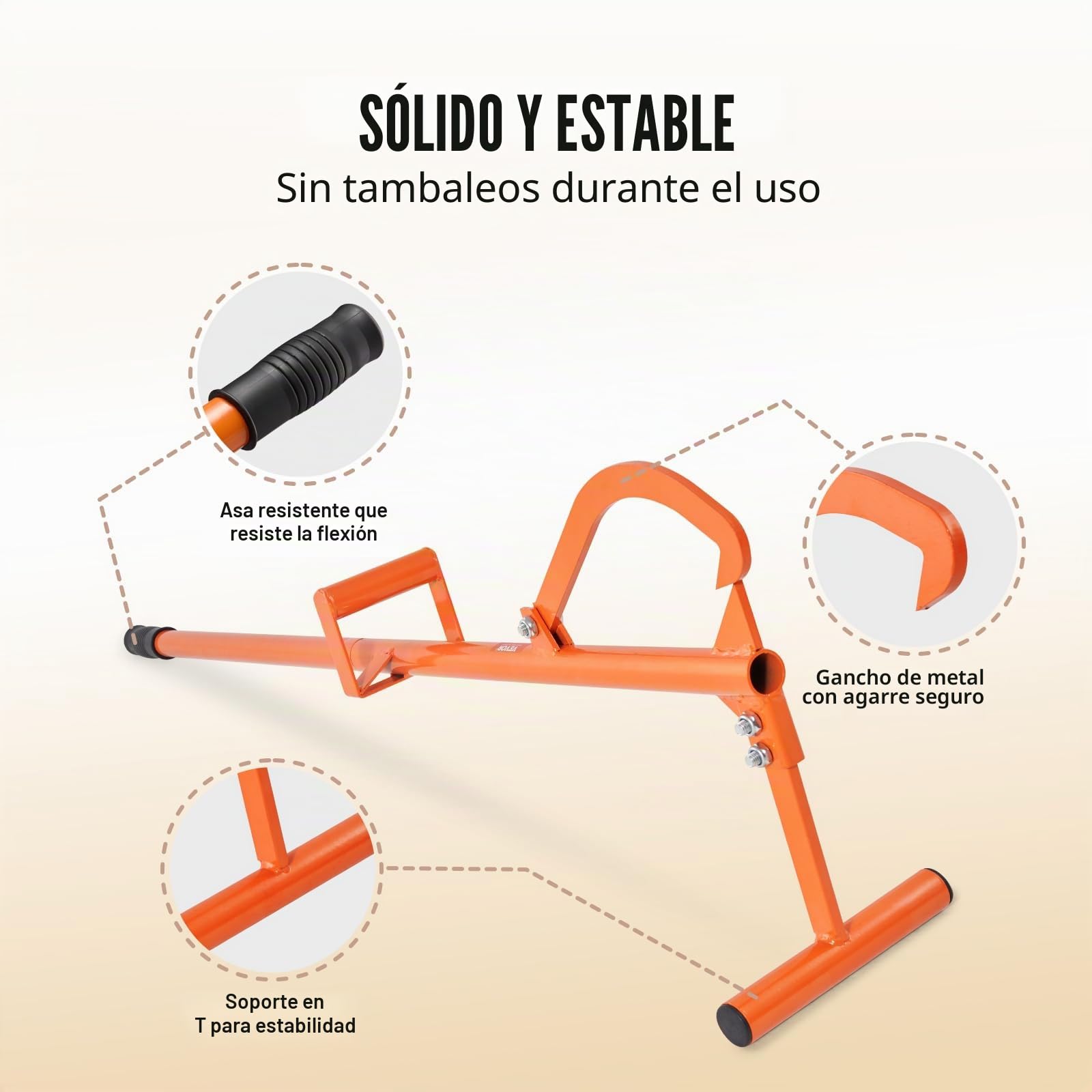 VEVOR Elevador de Troncos Resistente Mango de Metal de 1219 mm Gato para Troncos con Gancho de Inclinación Ajustable para Troncos de Diámetro de hasta 38 cm Gato para Enrollar, Levantar Troncos