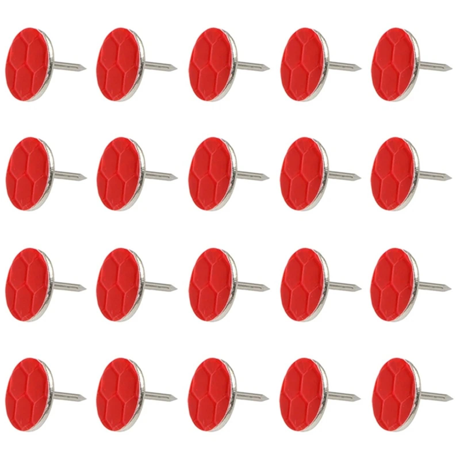 Marque réfléchissante 200 pièces punaises réfléchissantes chaudes de marquage sentier lumineuses marqueurs réfléchissants rouge