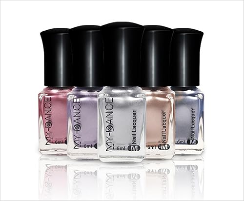 Miniatura 3 de Esmalte de uñas cromado de 18 colores, 0.2 fl oz, barnices metálicos con efecto espejo, esmalte de uñas de metal de larga duración, no pelable,