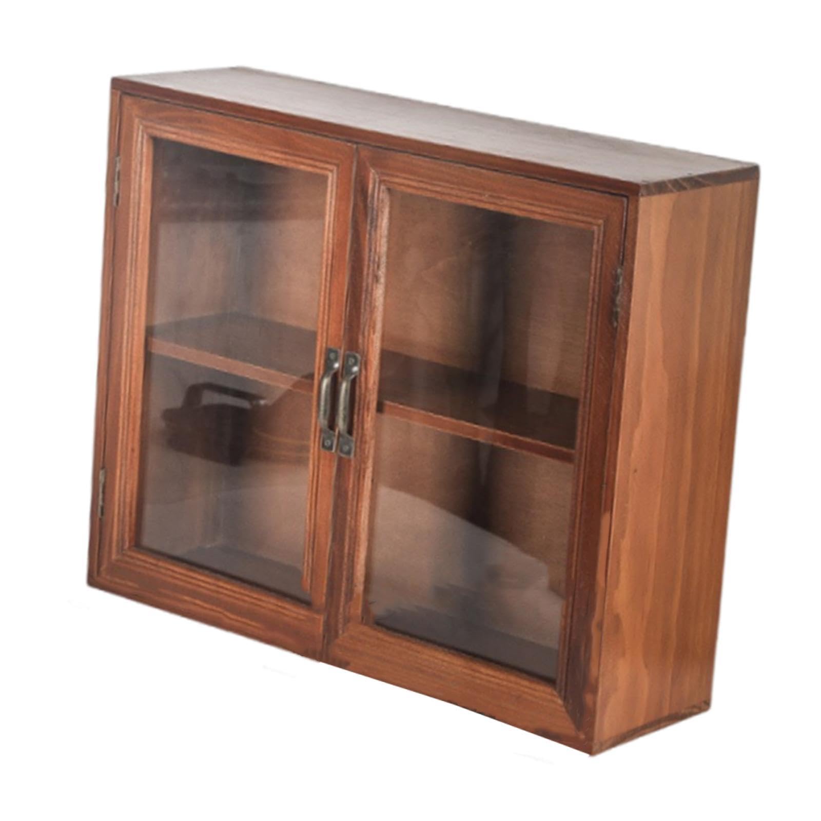 calandis wooden storage cabinet showcase holder organizer for dresser bedroom kitchen brown | cabinets & cupboards | furniture
