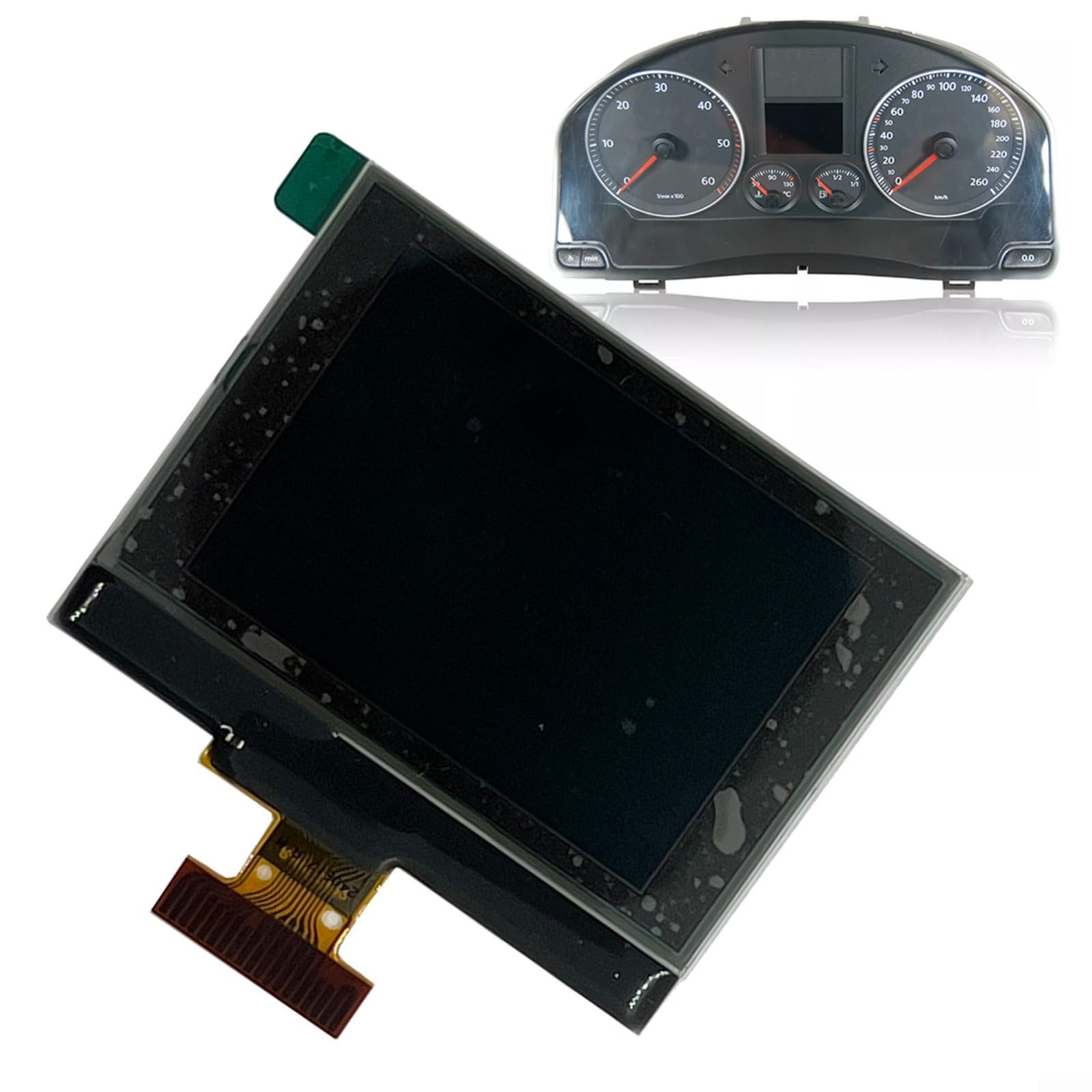 FUBESK Pantalla de grupo de instrumentos, panel de instrumentos, pantalla LCD para Golf V para Passat para Jetta para Skoda 2003-2011 pieza de repuesto