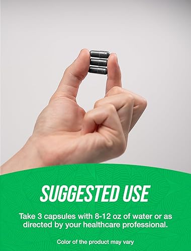 Miniatura 4 de BulkSupplements. Com Cápsulas de carbón activado, carbón de coco, carbón activado para apoyo renal, píldoras de carbón activado, vegano, 3 cápsulas