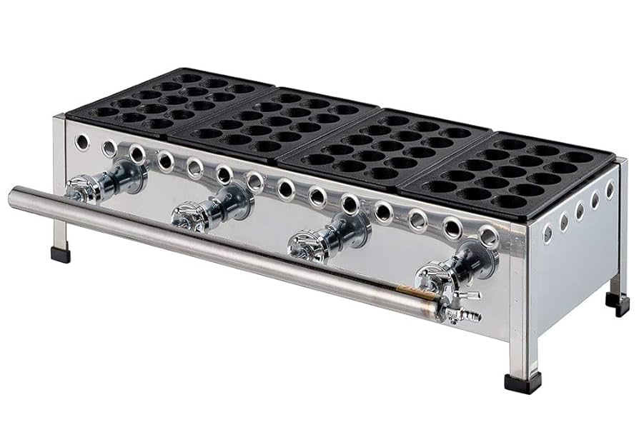 新品】IKK たこ焼器 (15穴用) 3連 新品】IKK たこ焼器 (15