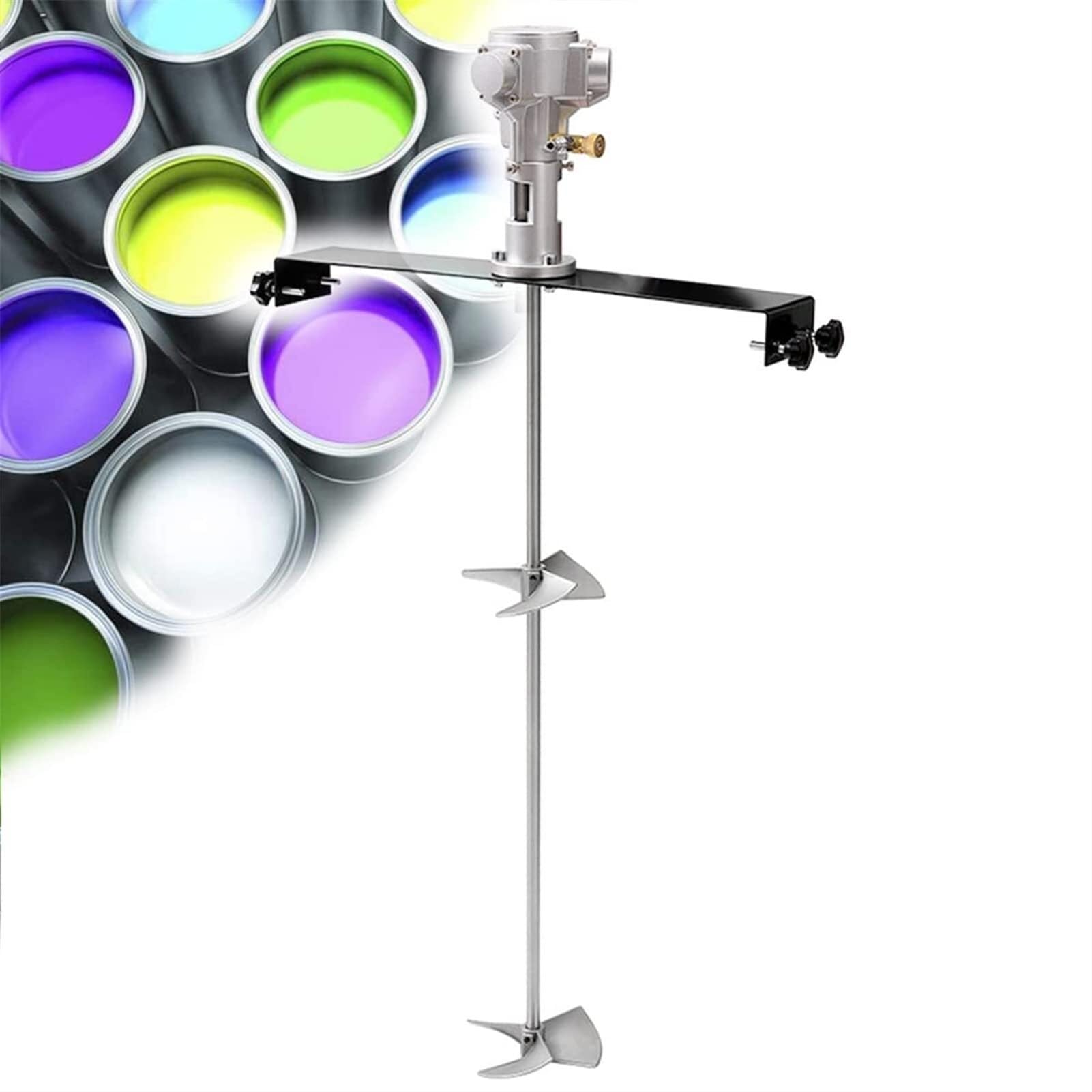 Mezcladora neumática de Pintura con Barril para agitar Tinta, mezcladora neumática de Pintura, Herramienta automática de Acero Inoxidable para Mezclar Pintura y recubrimientos.