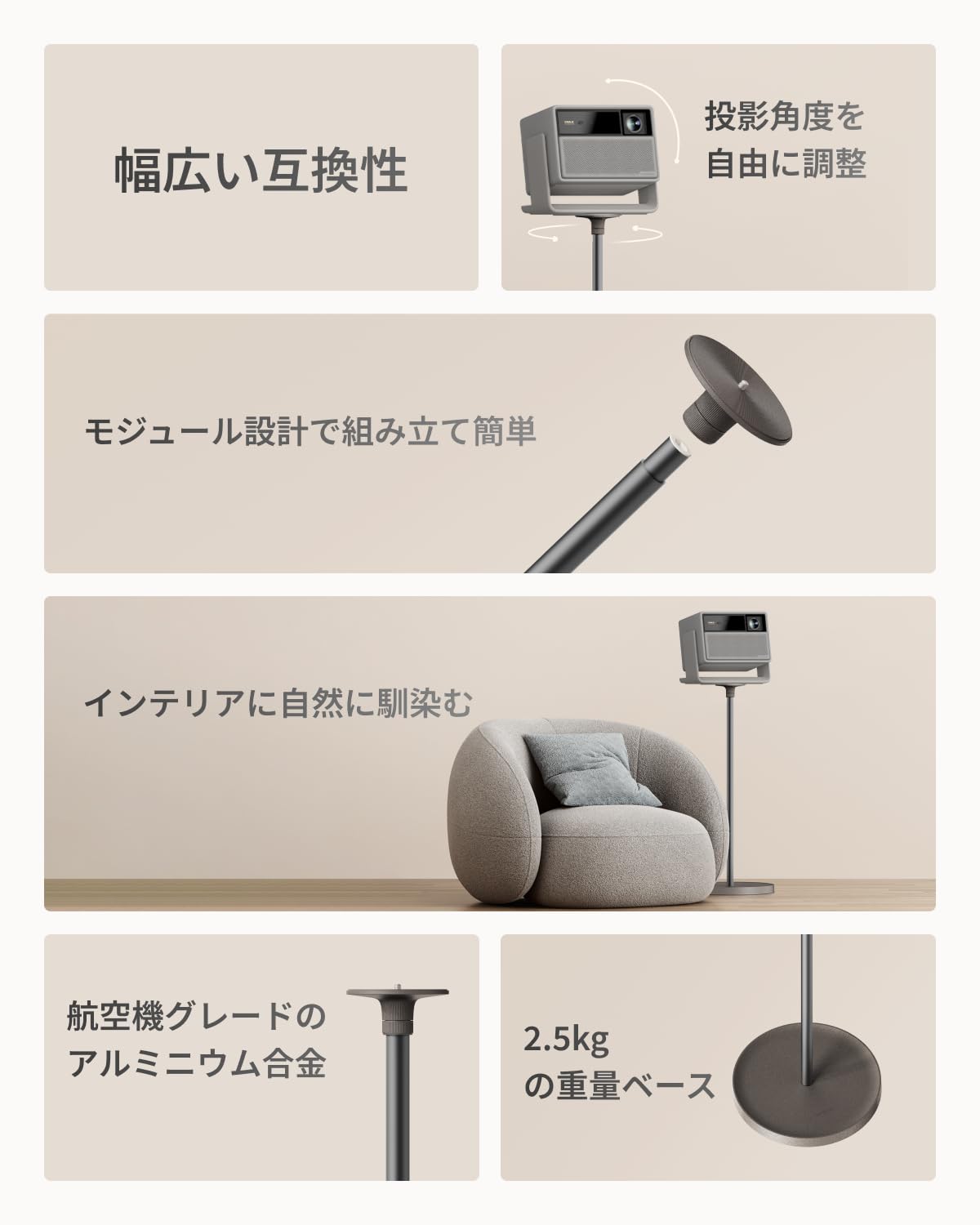 Amazon.co.jp: 【セット】XGIMI Elfin Flip Laser プロジェクター ＋