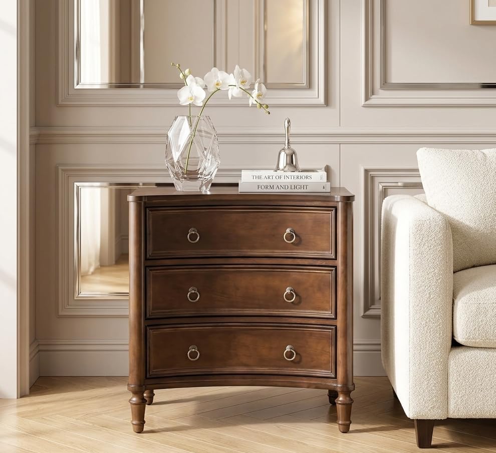HULALA HOME 3 Drawer End Table