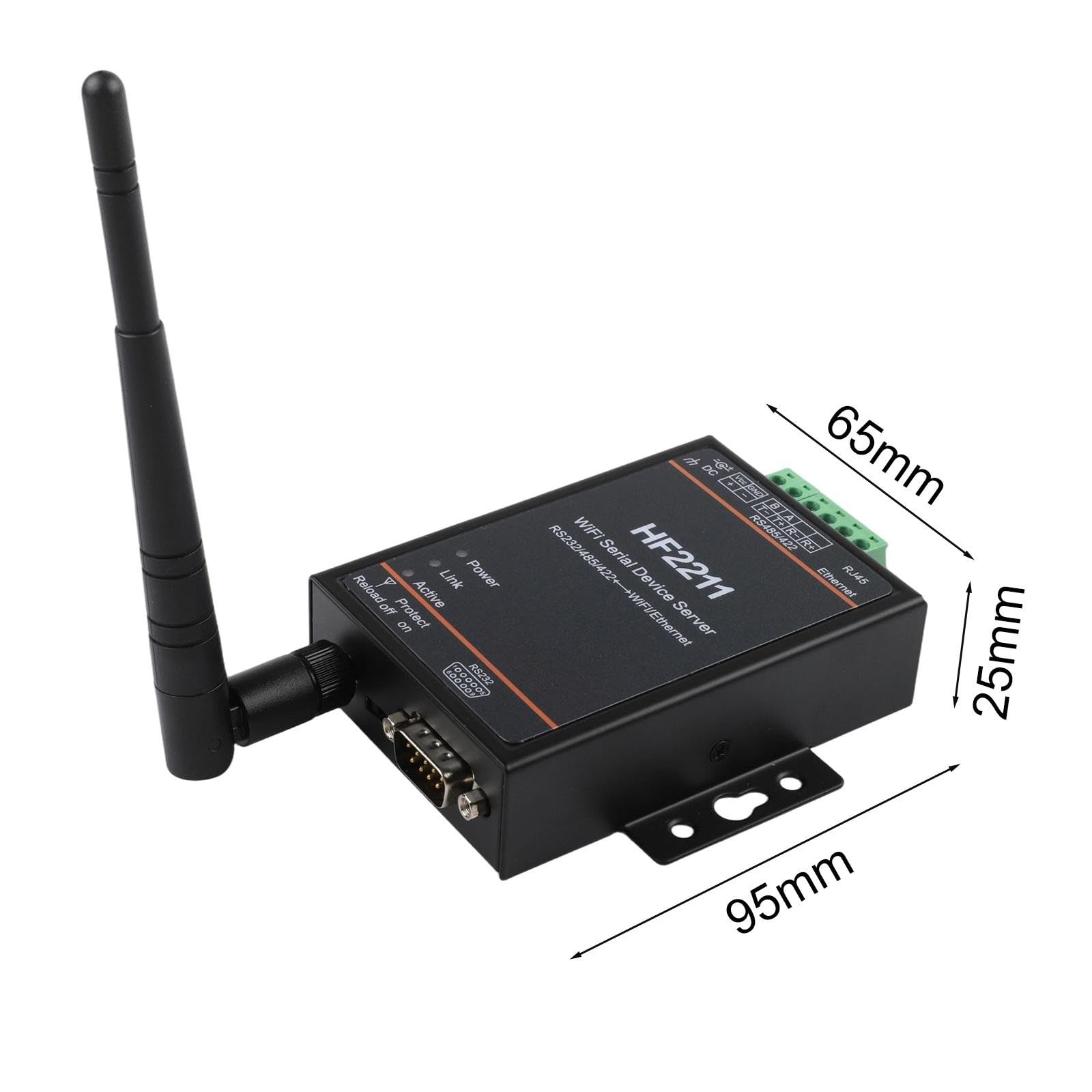 Servidor serie industrial, convertidor RS232 a Ethernet, soporte RS485/RS422, velocidad de datos de 230 kbps, Modbus TCP, seguridad TLS, para SCADA, automatización IoT