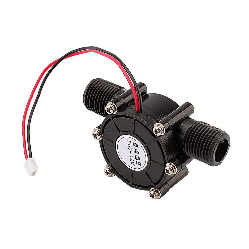 Générateur de Turbine à Eau DC Eau, DC 12V 10W -Turbine hydraulique Générateur d'eau Générateur de Turbine Hydroélectrique Outil de d'eau pour Tuyau D'arrosage de