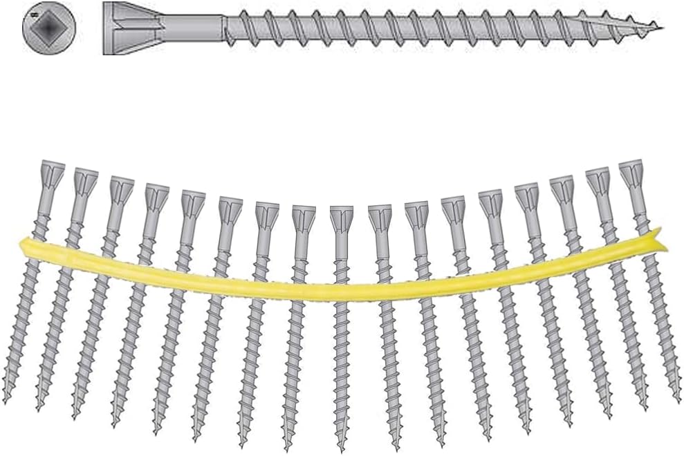 Quik Drive DTHQ212S Trim Head Screw for Deck and Dock 2 1/2-Inch with Quik Guard Corrosion Protection