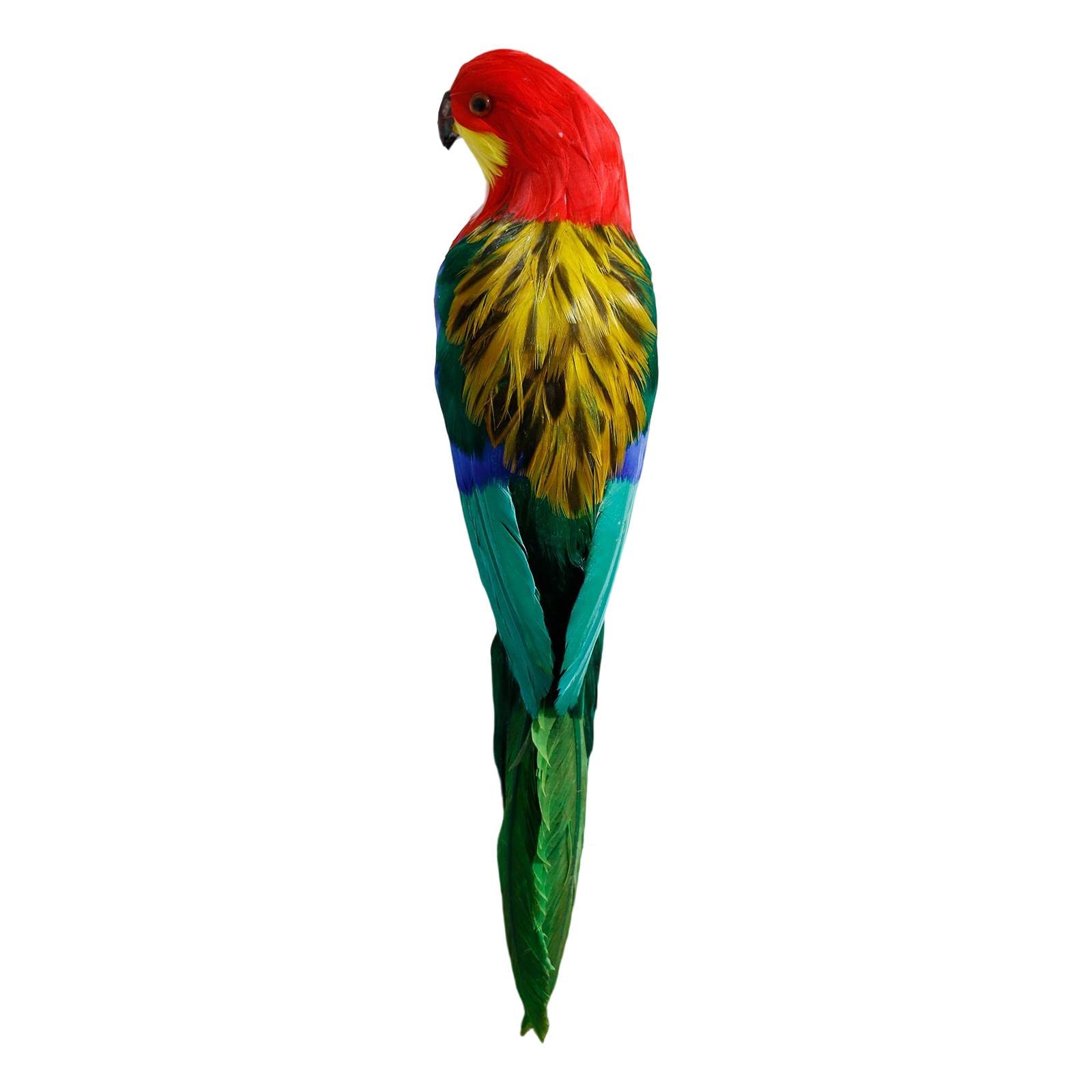 Perroquet artificiel oiseau réaliste pour décoration maison et statue de jardin extérieur