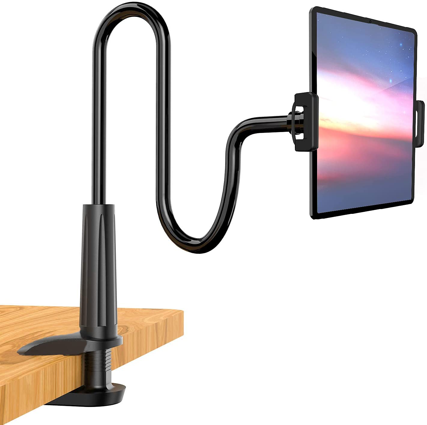 Supporto Flessibile A Collo D'oca Per Telefono | Clip Da Letto O Tavolo, Braccio Regolabile, Compatibile Con Smartphone Fino A 8,9 Cm