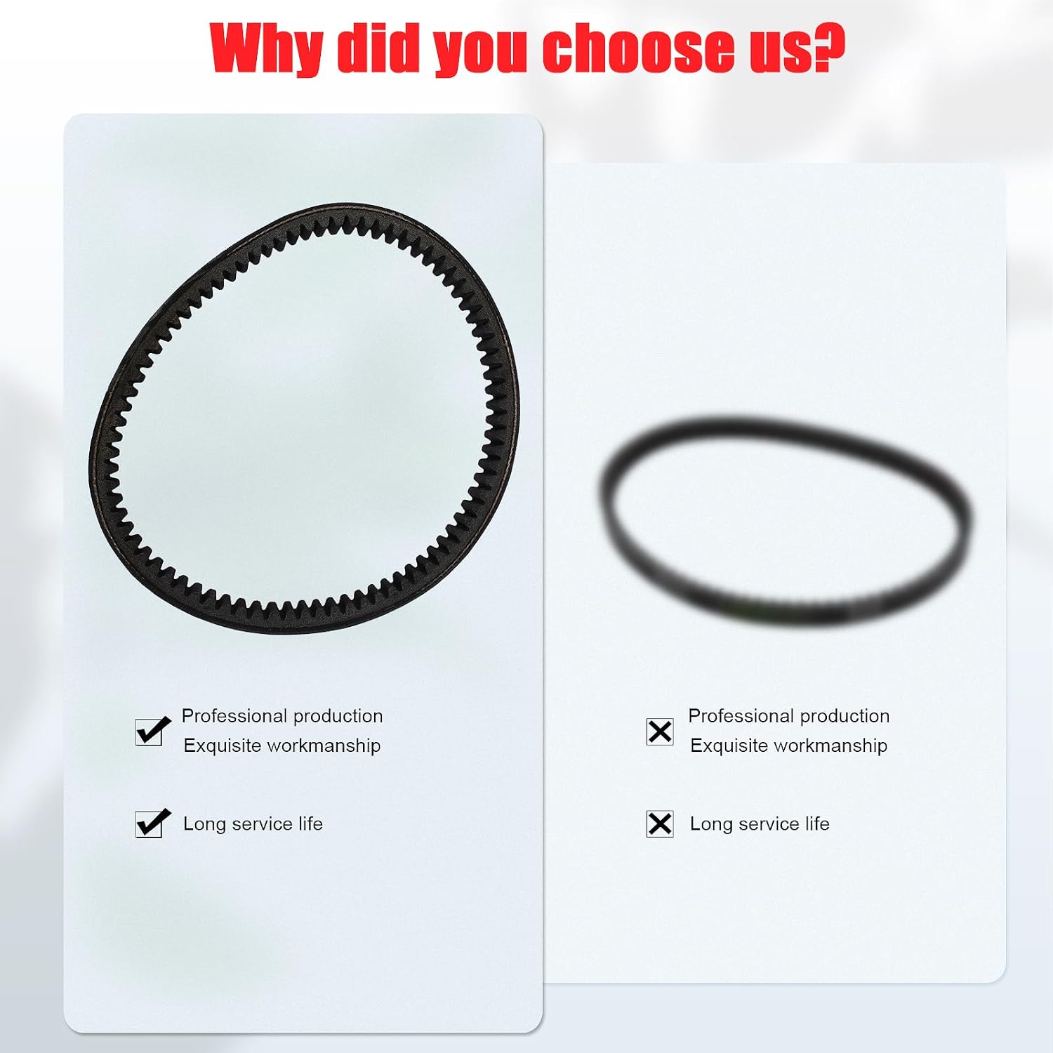 Drive Belt Hammerhead 80T TrailMaster Mid XRX Mud Head Go Kart 6.5HP Engine 9.110.018-9.100.018-725 Pack of 3