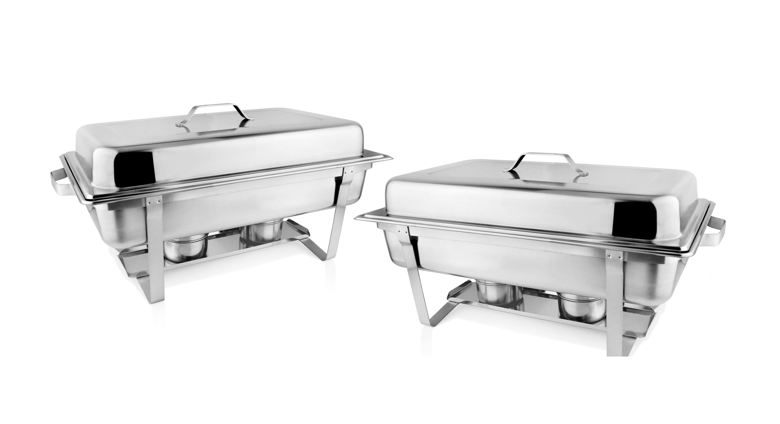 Zelsius Chafing Dish Toulouse Professionele Set, 2 X Roestvrijstalen Warmhoudcontainers 15 Delige Eetwarmer Warmtecontainer Rechaud Chafing Dishes Voedselwarmer Voor Catering Buffet En Feest
