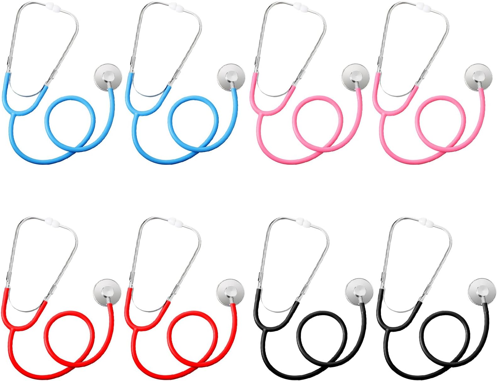 Hanaive 8 Pcs Kids Toys Bulk for Children Girl Boy Doctor Nurse Party Halloween Costume Role Cosplay Pretend Game Accessories, 4 Colors