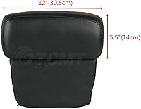 Vista 6 de TCMT Tronco con respaldo para Harley Davidson Touring Road Glide Street Glide Electra Glide Road King 1997-2013 (cierres cromados)