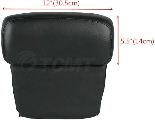 Miniatura 7 de TCMT - Portaequipajes negros para motocicletas con respaldo y cierre, adecuado para Harley Touring 2009-2013 Road King, Road Glide, Street Glide,