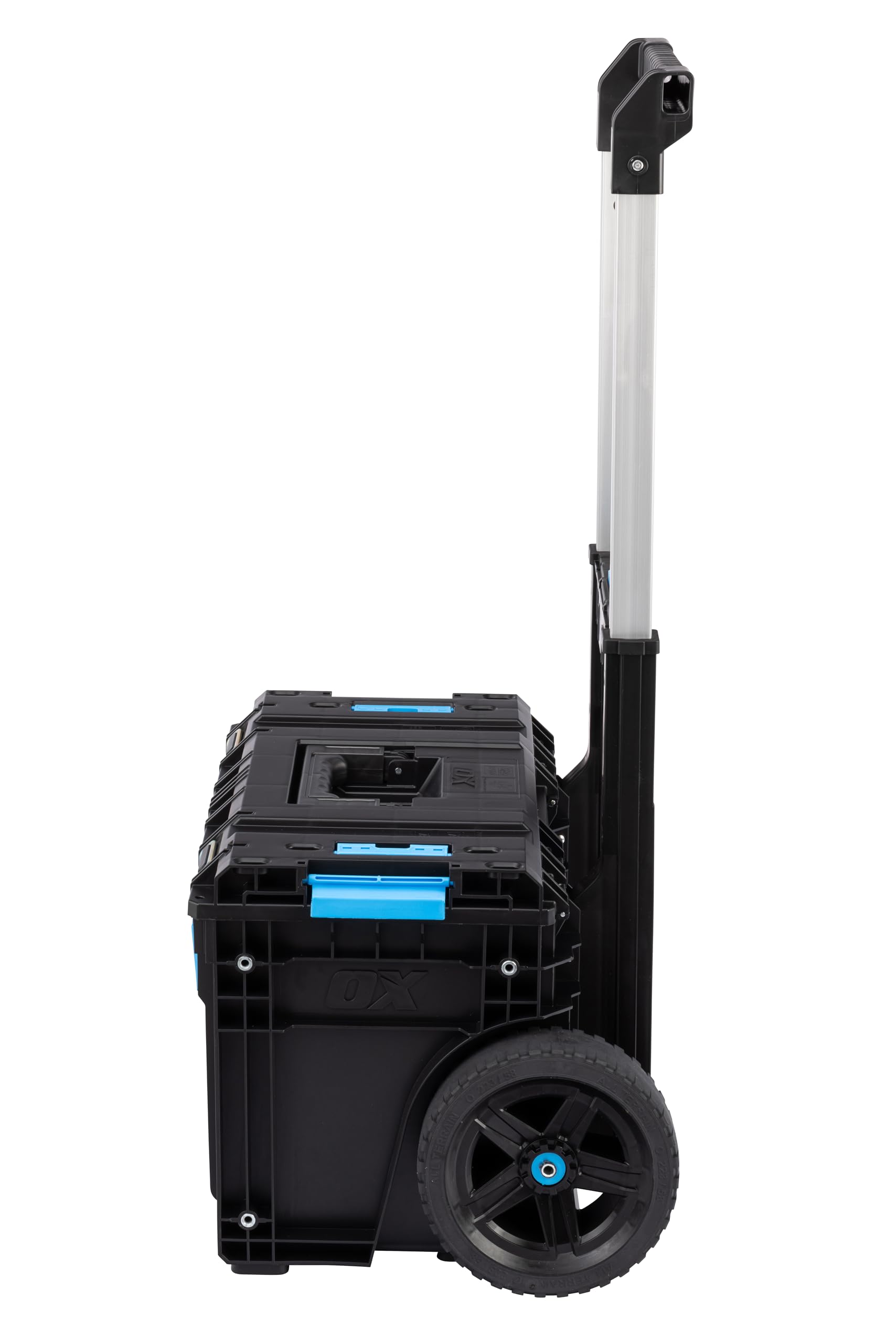 OX Tools TOOLTREK Pro Cart Base Unit, Heavy Duty Rolling Toolbon Wheels with Removable Telescopic Handle, Tool Storage Cart