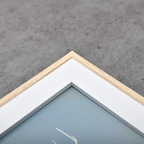 Miniatura 3 de Marco de fotos de 4 x 6 pulgadas (paquete de 3, grano de madera natural), marco de fotos de 4 x 6 pulgadas para exhibición de mesa y montaje en