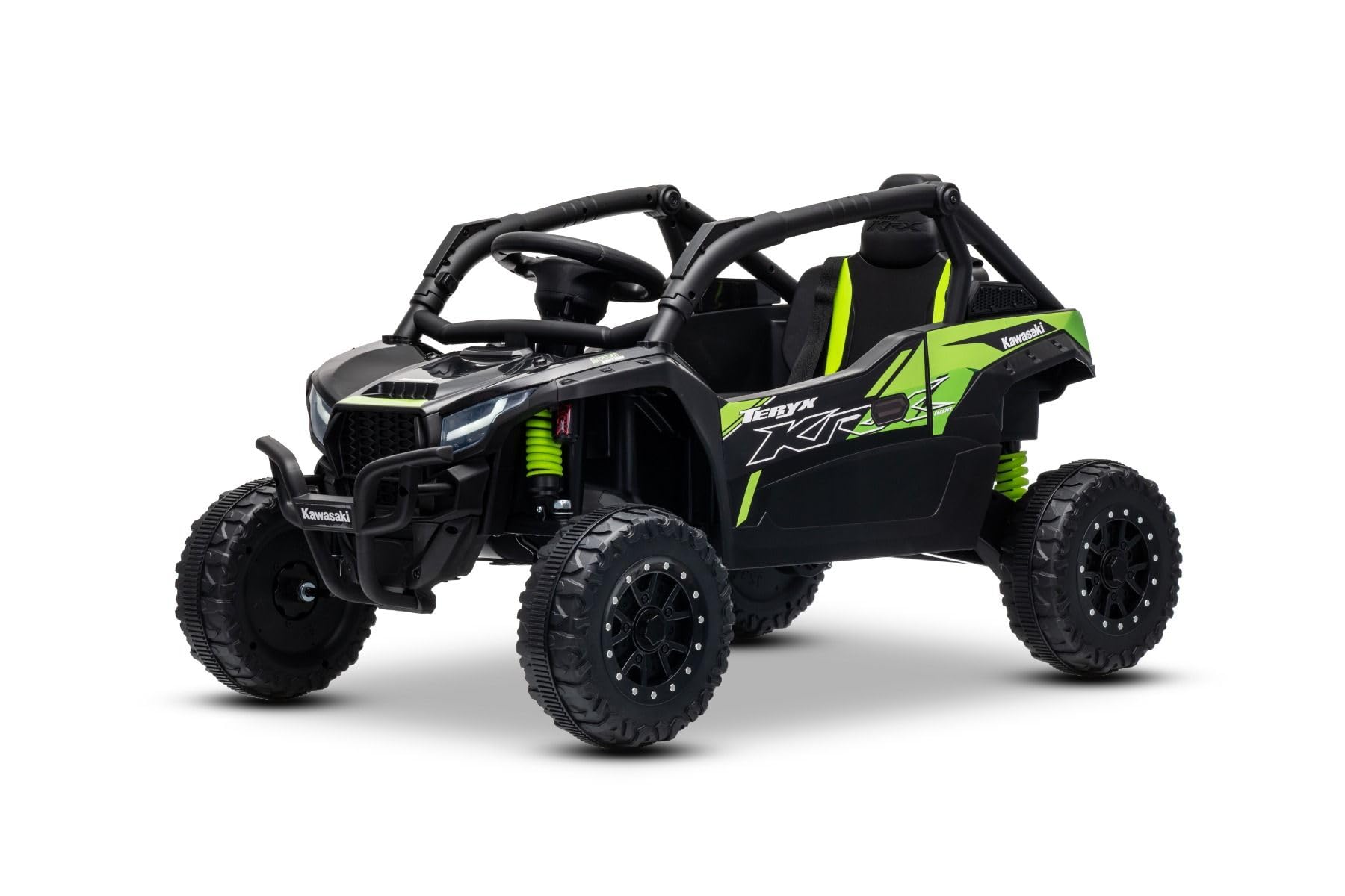 Kawasaki TERYX KRX 1000 12 V elektryczny samochód dziecięcy, jednoosobowy, zawieszenie na tylnej osi, pilot zdalnego sterowania 2,4 GHz, akumulator litowy, 2 silniki 25 W, składana rama ochronna