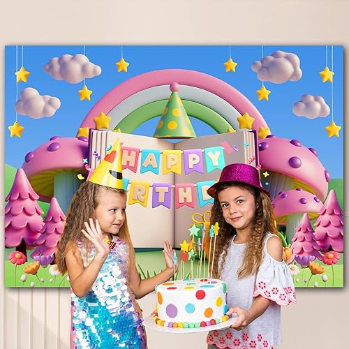 Miniatura 10 de Telones de fondo de bosque de cuento de hadas de 8 x 6 pies, bosque perenne, selva, paisajes naturales, fondo de fotografía, fondo de fiesta de