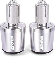 Vista 1 de Manillar de motocicleta para motocicleta, peso final, agarres para manillar, tapa antivibración, enchufe plateado para Suzuki Gixxer 150sf 250sf 155