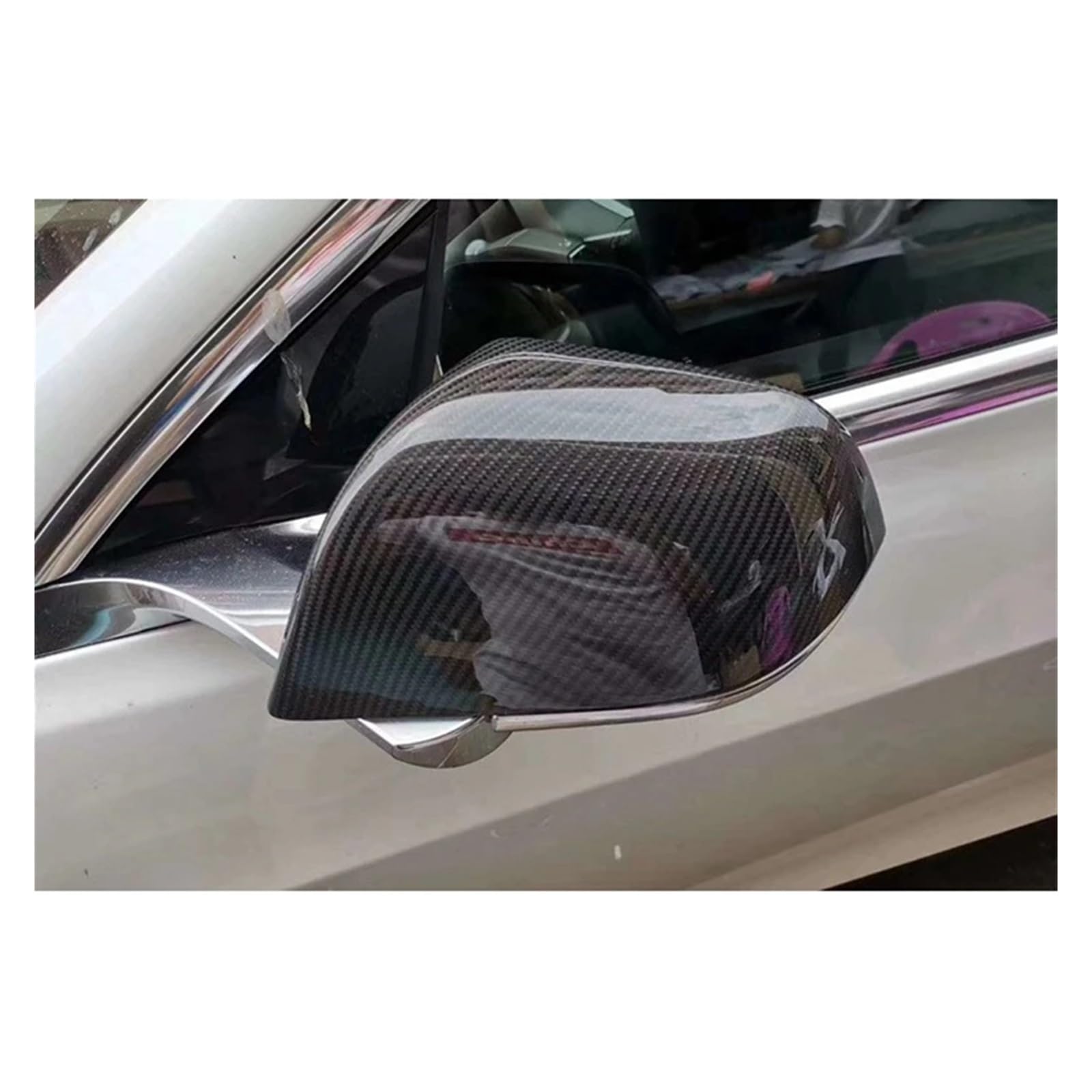 Coque De Rétroviseur Latéral En Fibre De Carbone Pour On