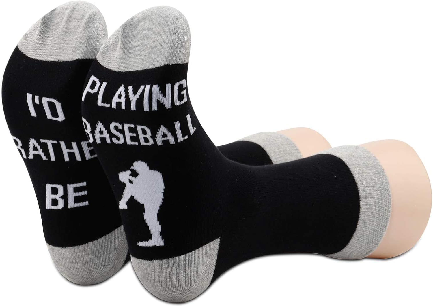 PXTIDY 2 Pairs Baseball Socks - Baseball Lover Gift Novelty Socks - Image 5