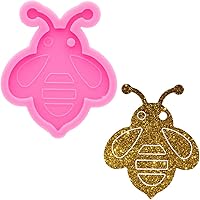 Vista 1 de Molde de silicona súper brillante estilo abeja para manualidades, moldes de resina epoxi para llavero de silicona, moldes de fundición, molde