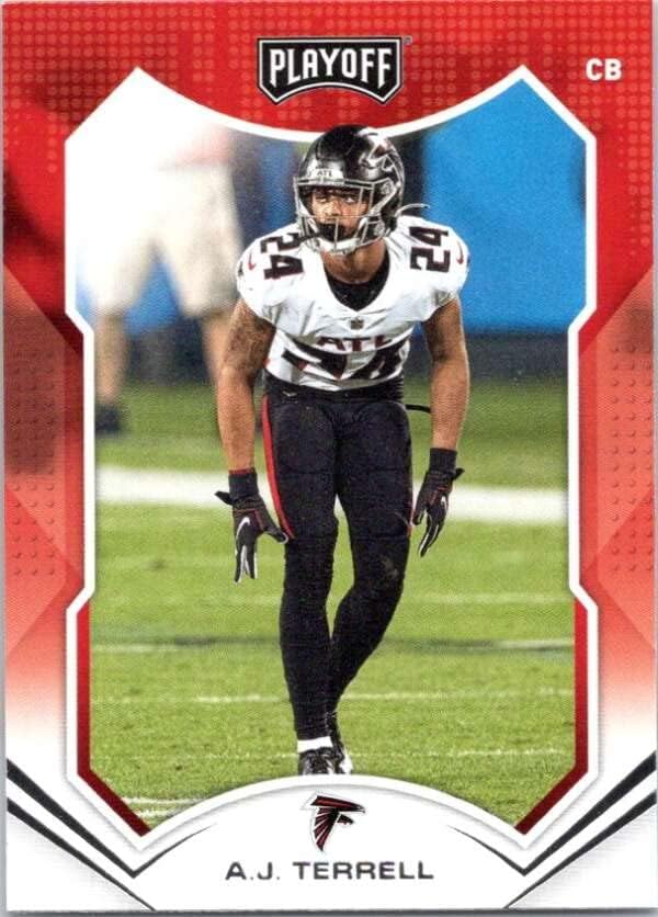 2021 Panini Playoff #154 A.J. Terrell Atlanta Falcons Football Card - GotBaseballCards