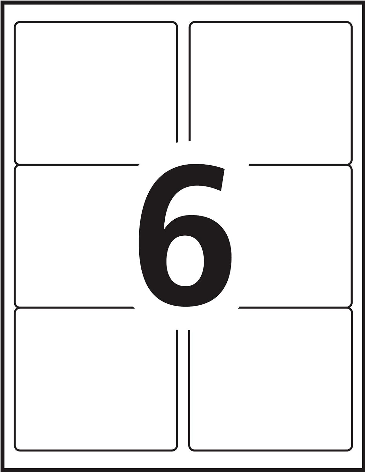 Avery Shipping Labels with TrueBlock Technology for Inkjet Printers, 3-1/3" x 4", White, Rectangle, 150 Labels, Permanent (8164) Made in Canada for The Canadian Market