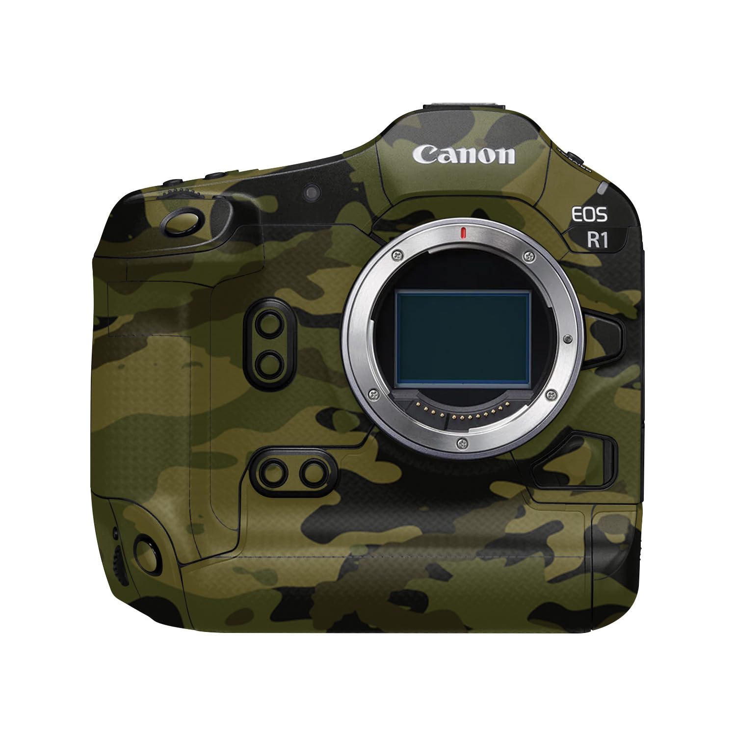 Camera Skin Compatible with Canon EOS R1 (2024) - Green Camouflage - Premium 3M Vinyl Protective Wrap Decal Cover - Easy to Apply | Crafted in the USA by MightySkins