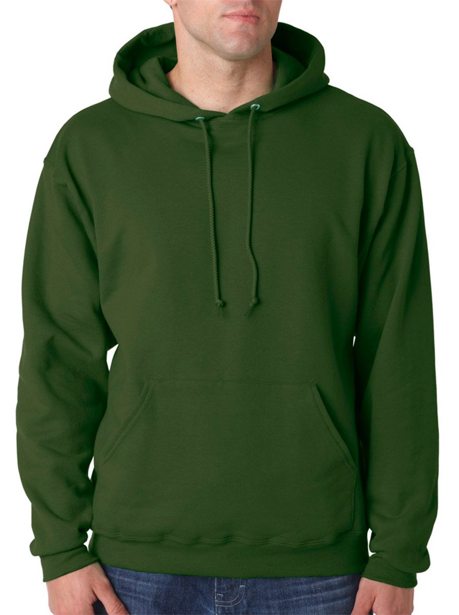 Jerzees Adult 8 oz. NuBlend® Fleece Pullover Hood XL MILITARY GREEN
