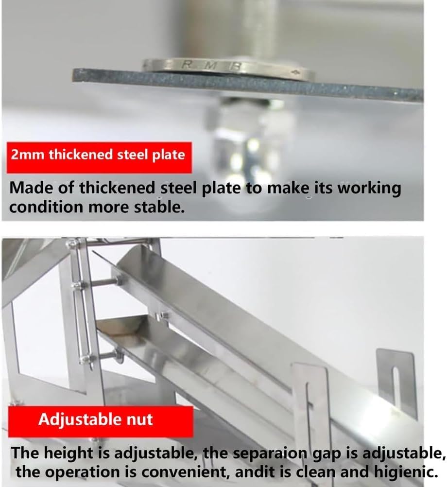Egg White Separator - Quick Adjustable Yolk Separator for Home Kitchen, High Output 500-800 Eggs/H, Perfect for Protein Separation, Easy to Use, Durable Design.