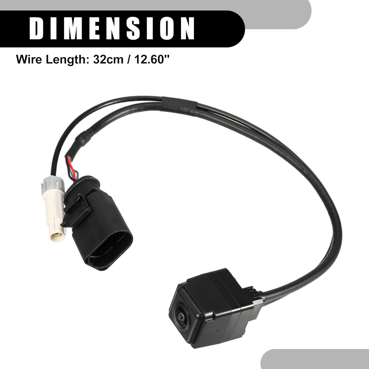 Rear View Back Up Camera No.95B980551L - Car Rear Park Assist Reverse Camera - for Porsche Macan 2015-2020 Plastic Black - 1 Pc