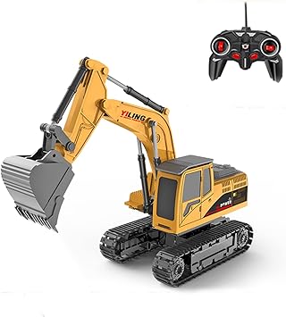 Amazon 建設車両 ラジコンカー 車おもちゃ ショベルカー 掘削機 工事現場 室内遊び 室内ゲーム 建設トラクター 作業車両 モデルカー 砂場遊び 幼児 子供 男の子 クリスマス 誕生日 プレゼント ６歳以上 建設車両 おもちゃ