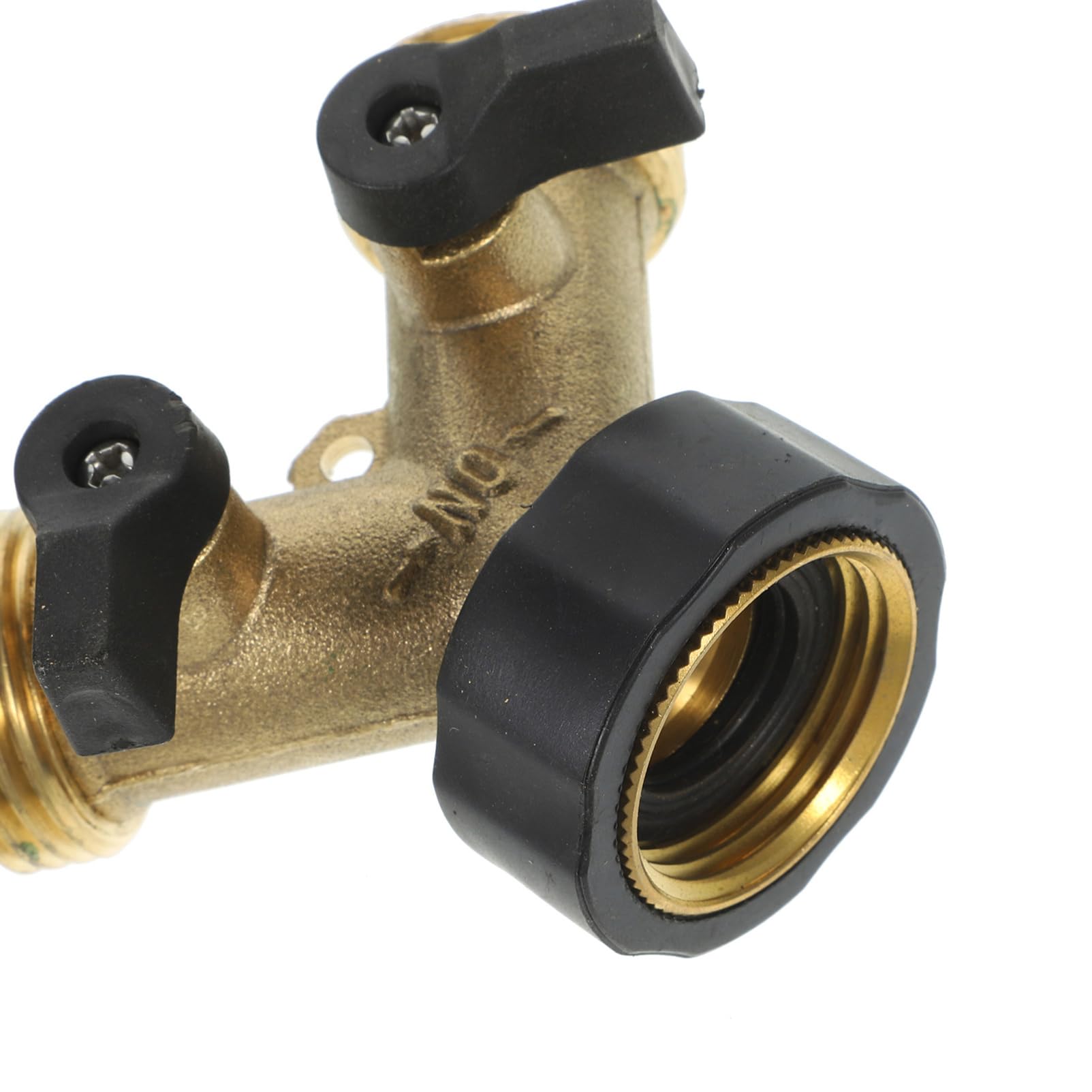 Sosoport Connettore Y per Tubo da Giardino in Ottone, 2 Pezzi Oro