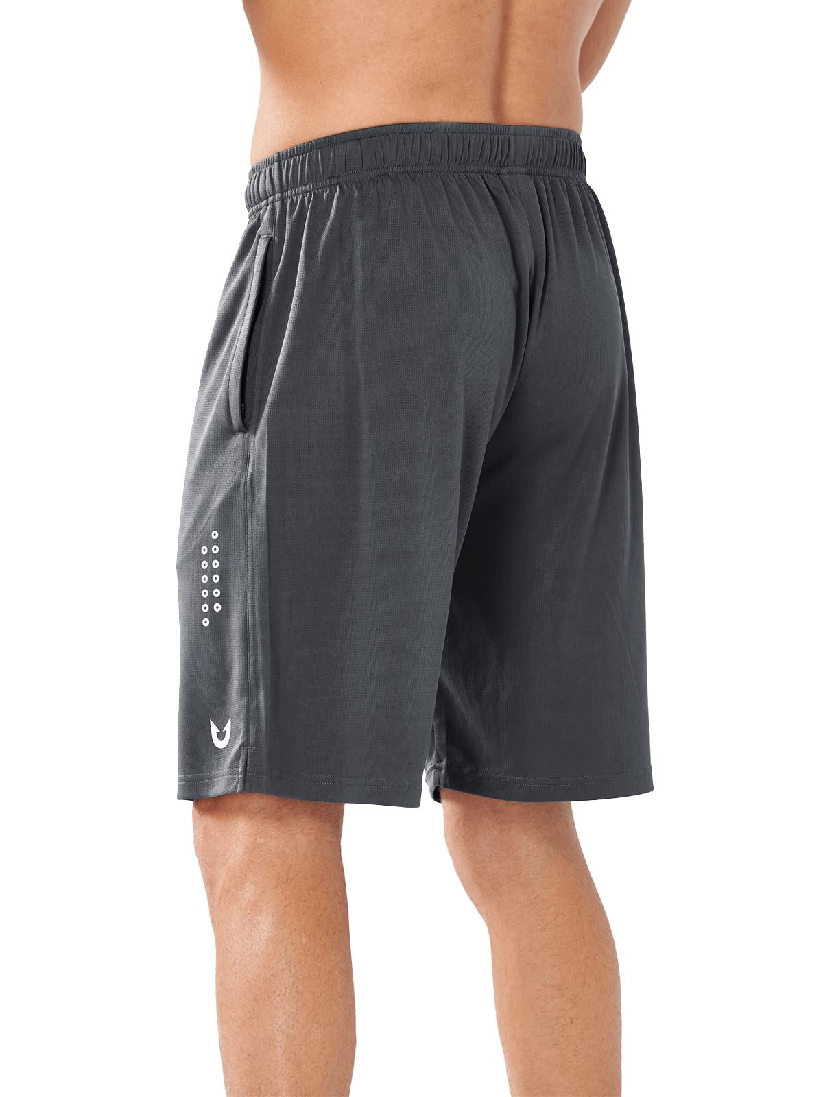NORTHYARD Męskie spodenki sportowe do koszykówki 12,7 cm/17,8 cm/25,4 cm trening siłownia szybkoschnące szorty lekkie siatkowe spodenki do biegania tenis
