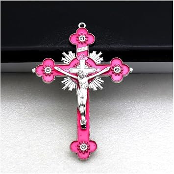 Gold Catholic Wall Cross, Jesus Christ Cross, Christian Latin Cross Prayer Church Decor Hanging Cross